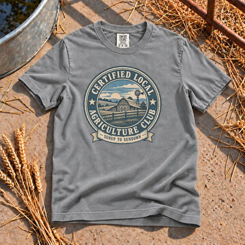 Local Agriculture Club T-Shirt in Grey
