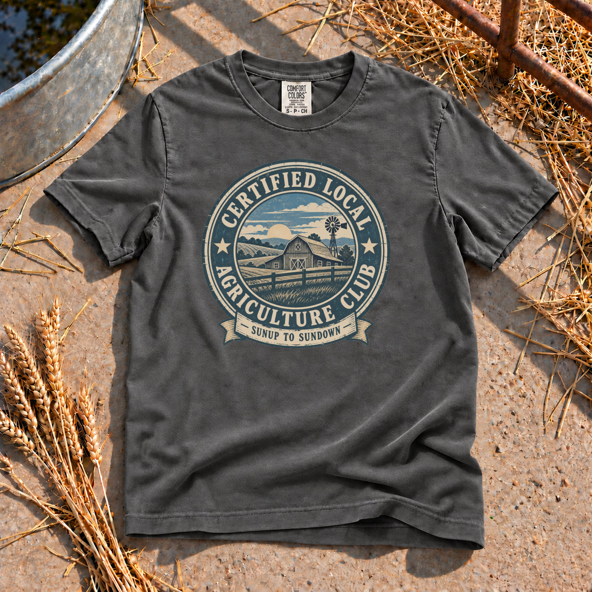 Local Agriculture Club T-Shirt in Pepper