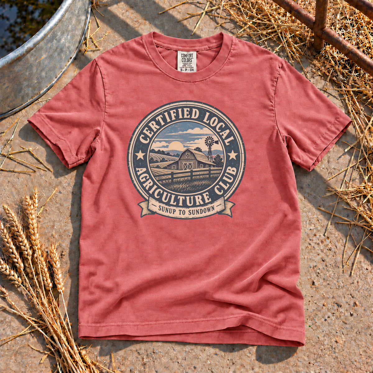 Local Agriculture Club T-Shirt in Watermelon