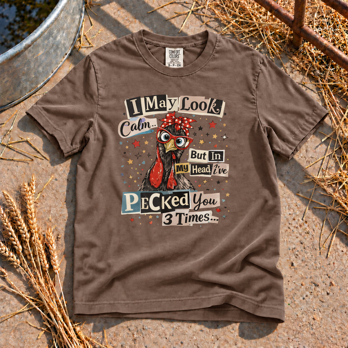 Look Calm T-Shirt in Espresso