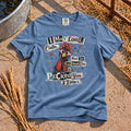 Look Calm T-Shirt in Blue Jean