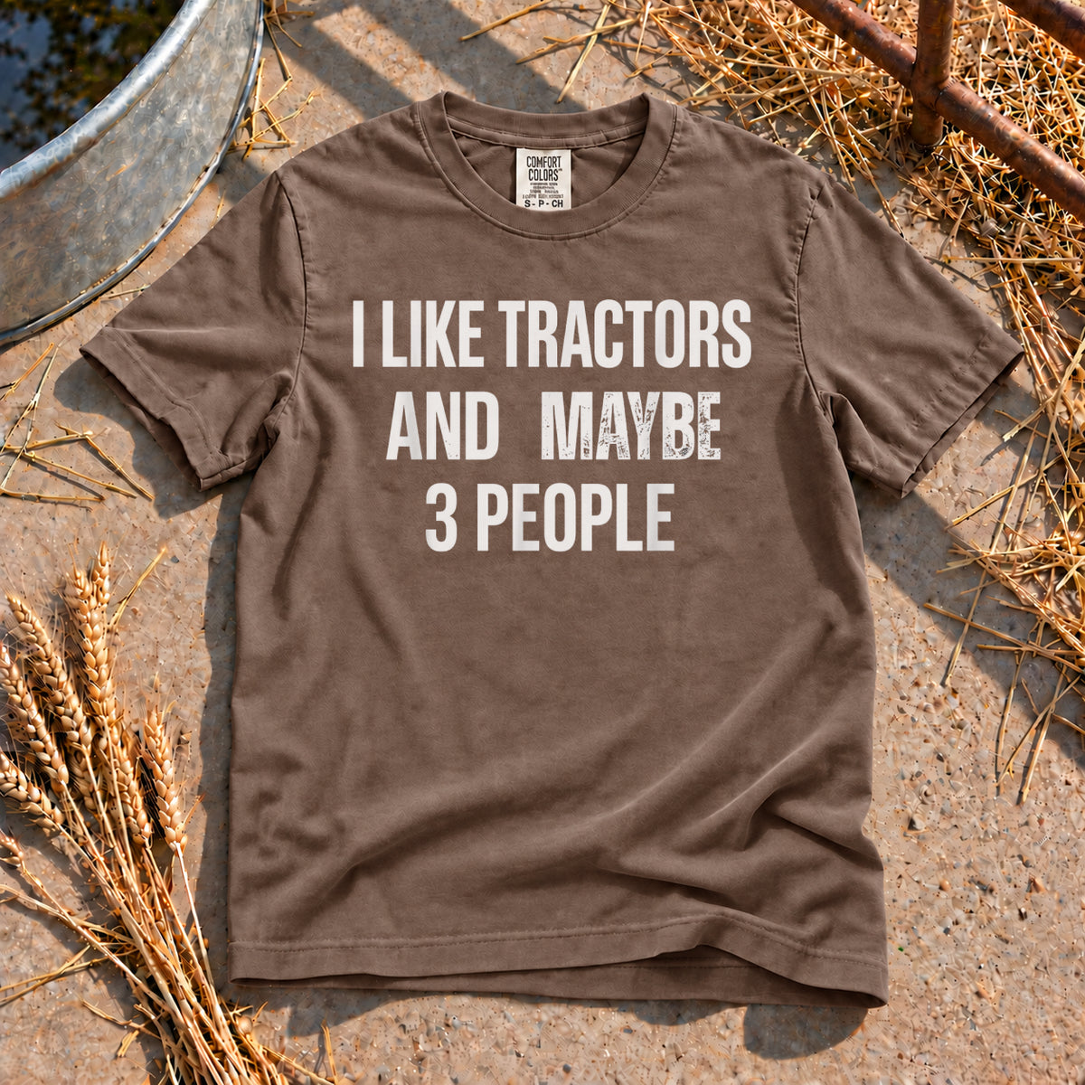 I Like Tractors T-Shirt in Espresso