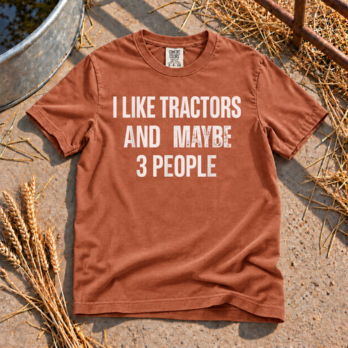 I Like Tractors T-Shirt in Yam