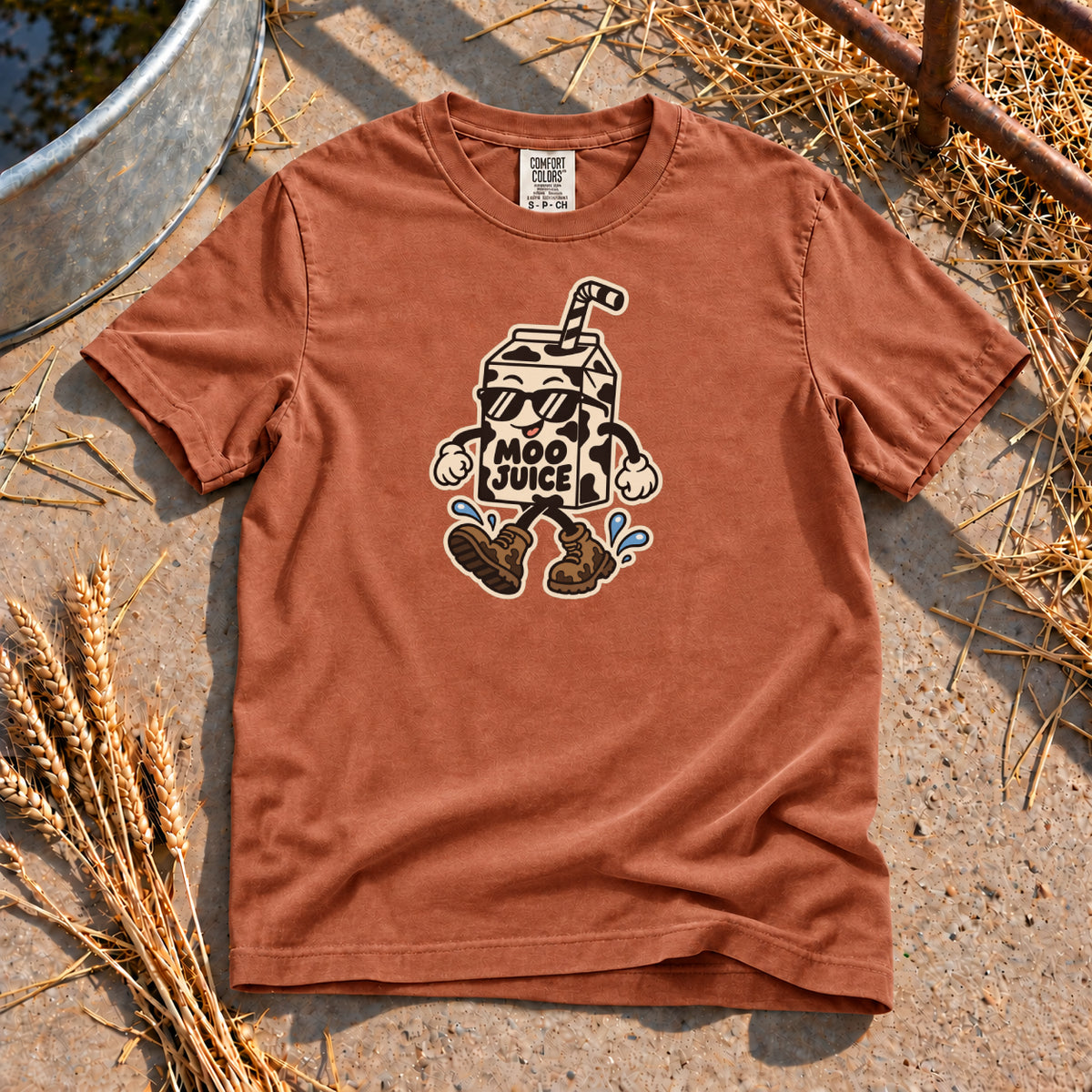 Moo Juice T-Shirt in Yam