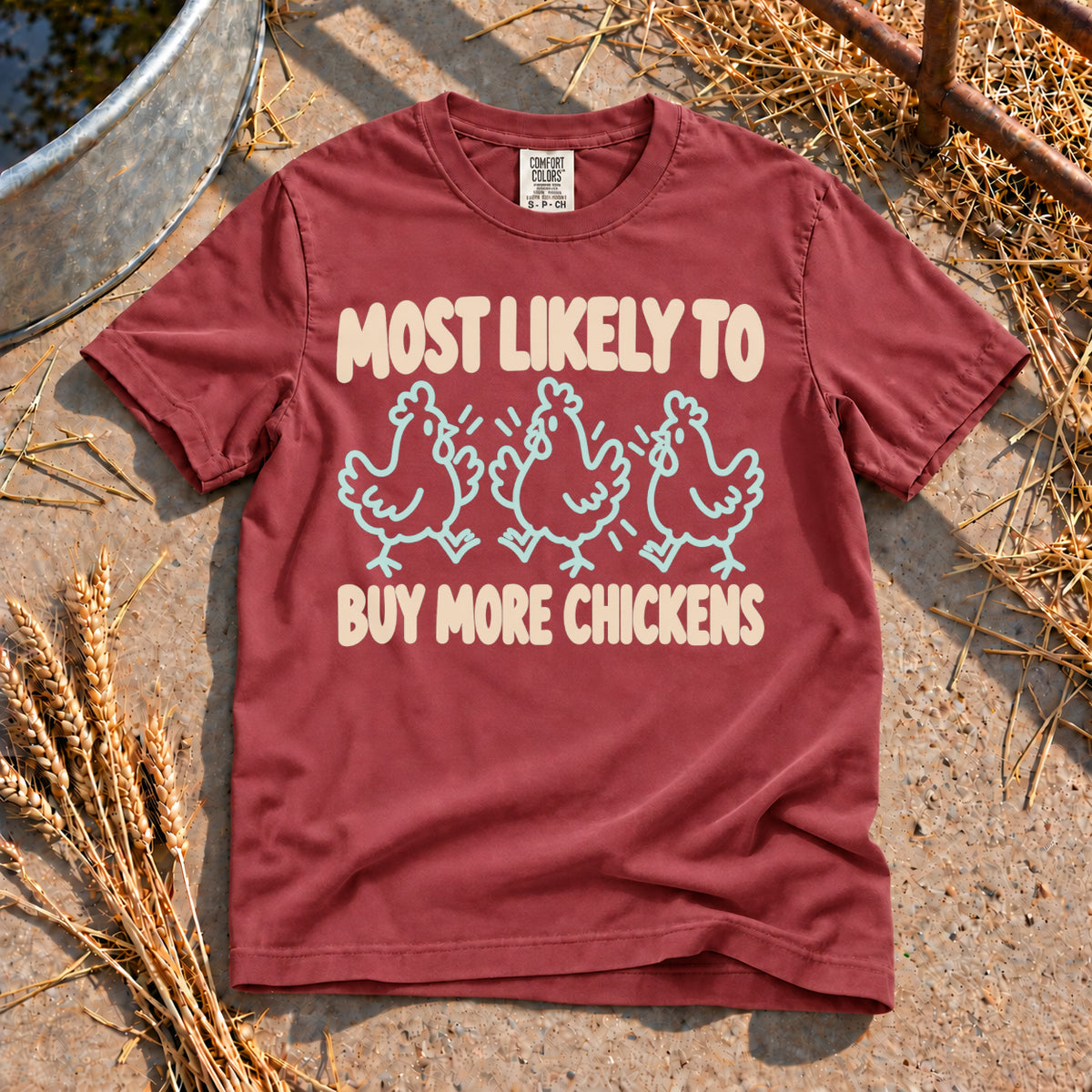 Most Likely To T-Shirt in Brick