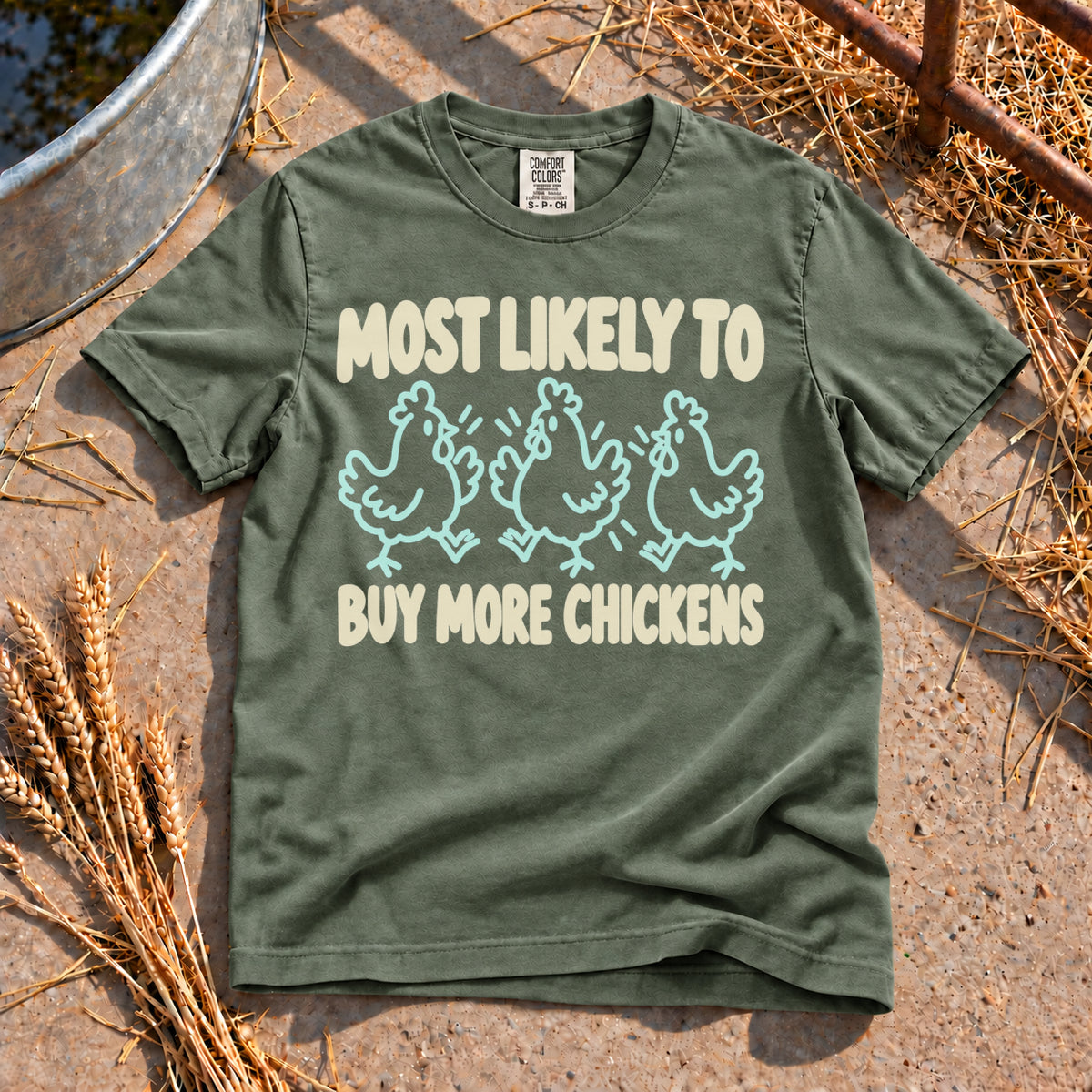 Most Likely To T-Shirt in Moss