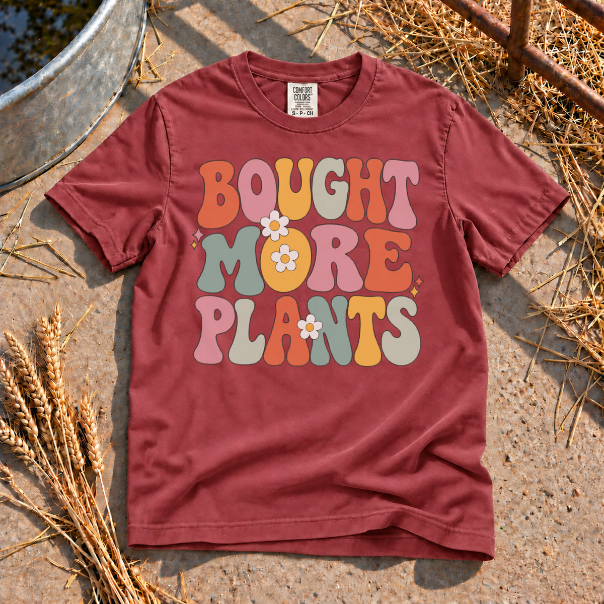 Bought More Plants T-Shirt in Brick