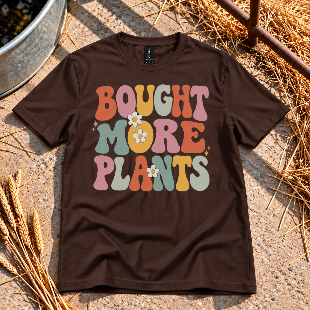 Bought More Plants T-Shirt in Dark Chocolate