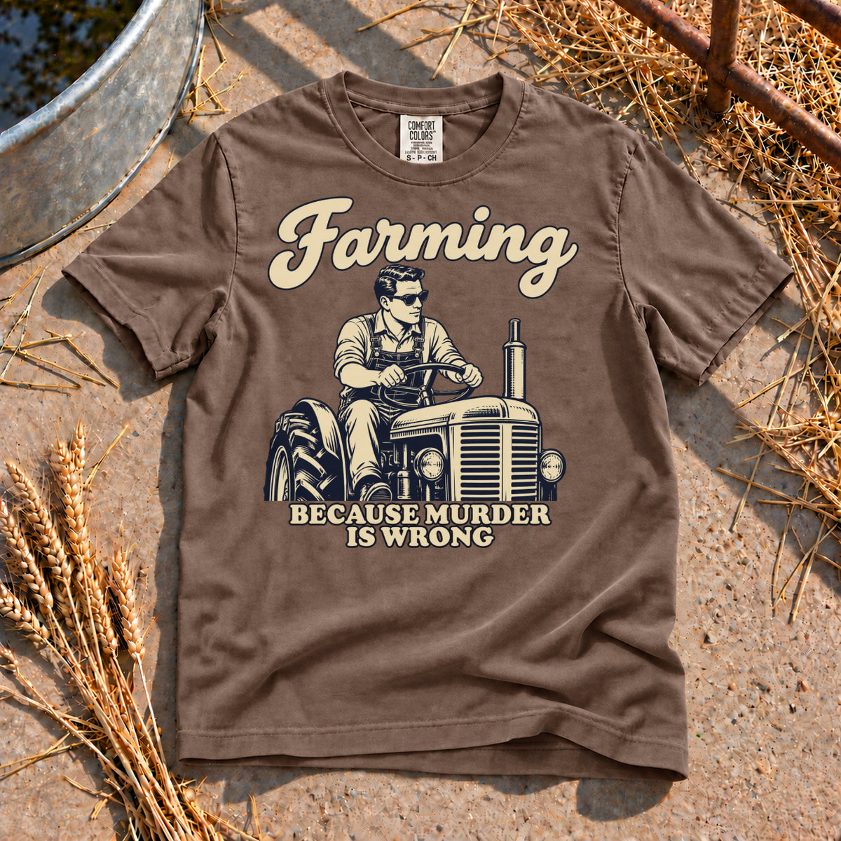 Murder is Wrong T-Shirt in Espresso