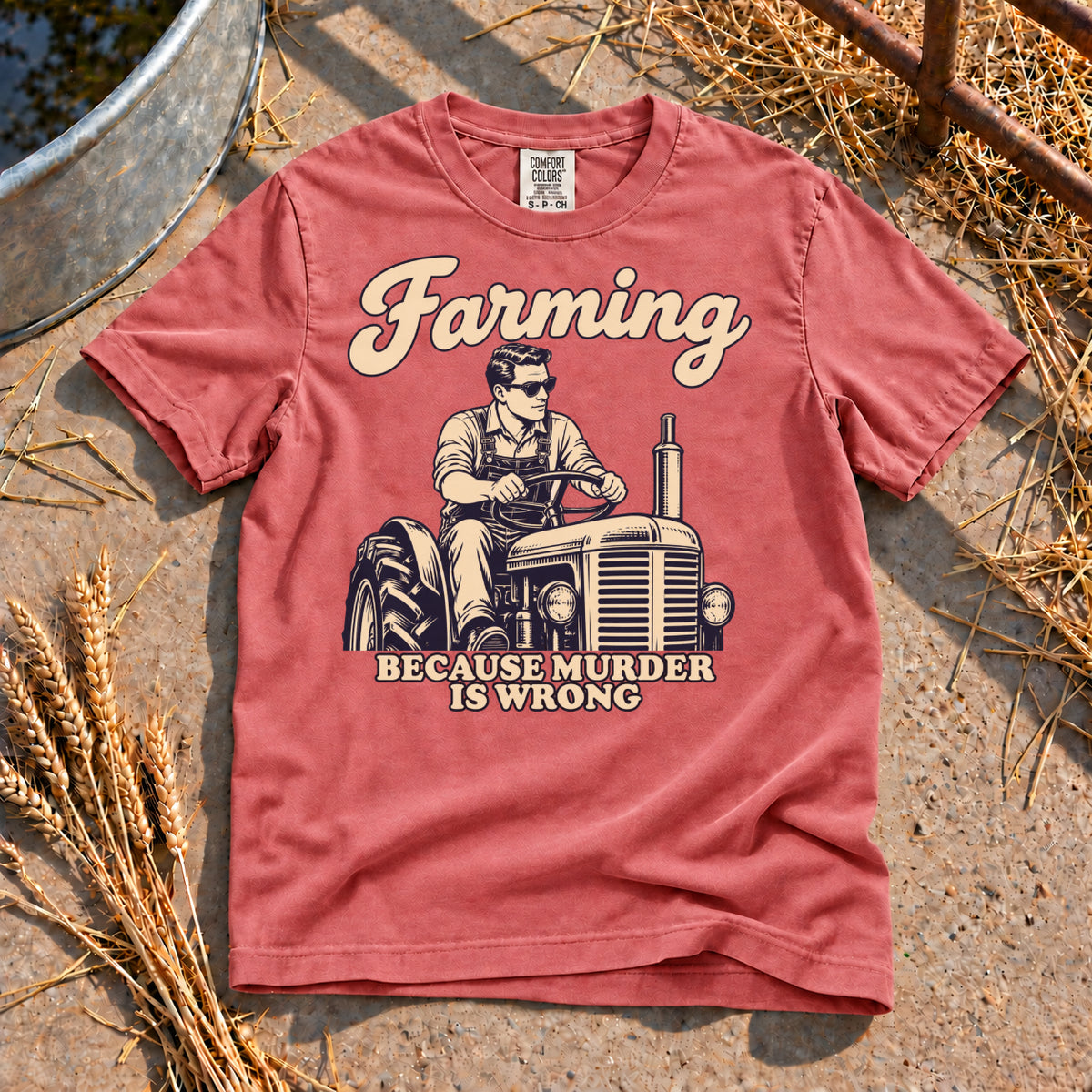 Murder is Wrong T-Shirt in Watermelon