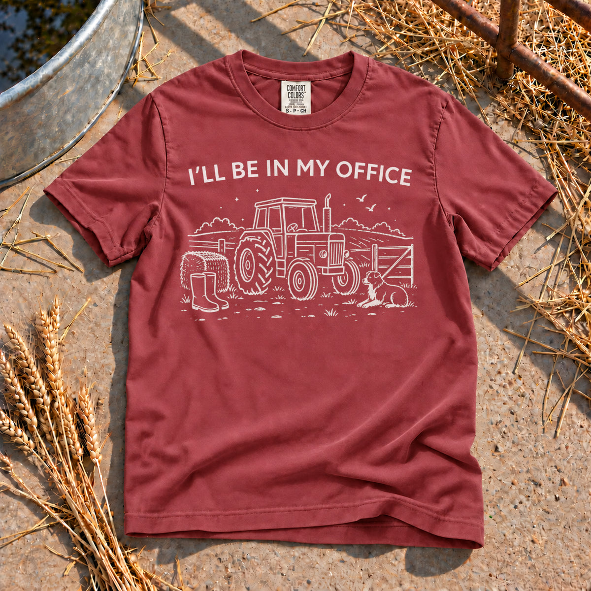 My Office T-Shirt in Brick