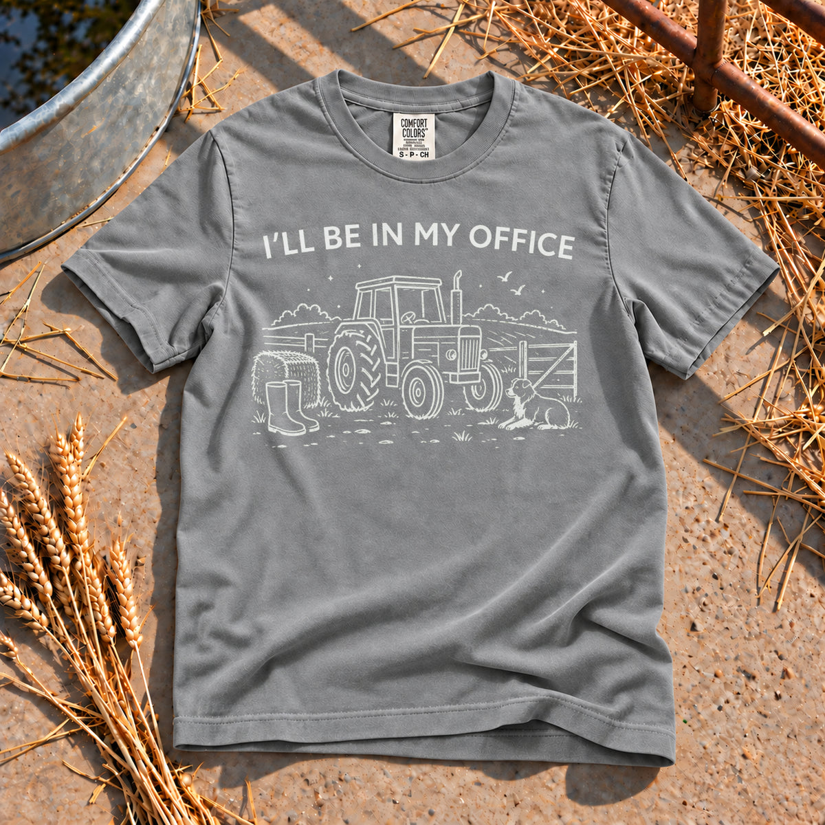 My Office T-Shirt in Grey