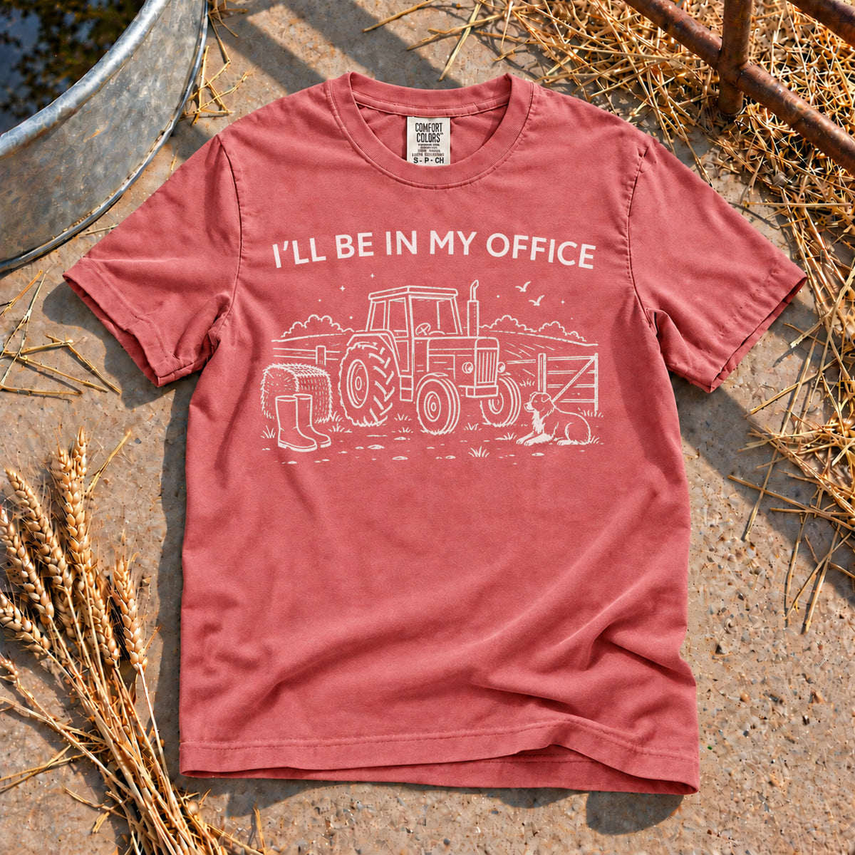 My Office T-Shirt in Watermelon
