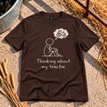 Thinking About My Tractor T-Shirt in Dark Chocolate