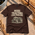Less Problems T-Shirt in Dark Chocolate