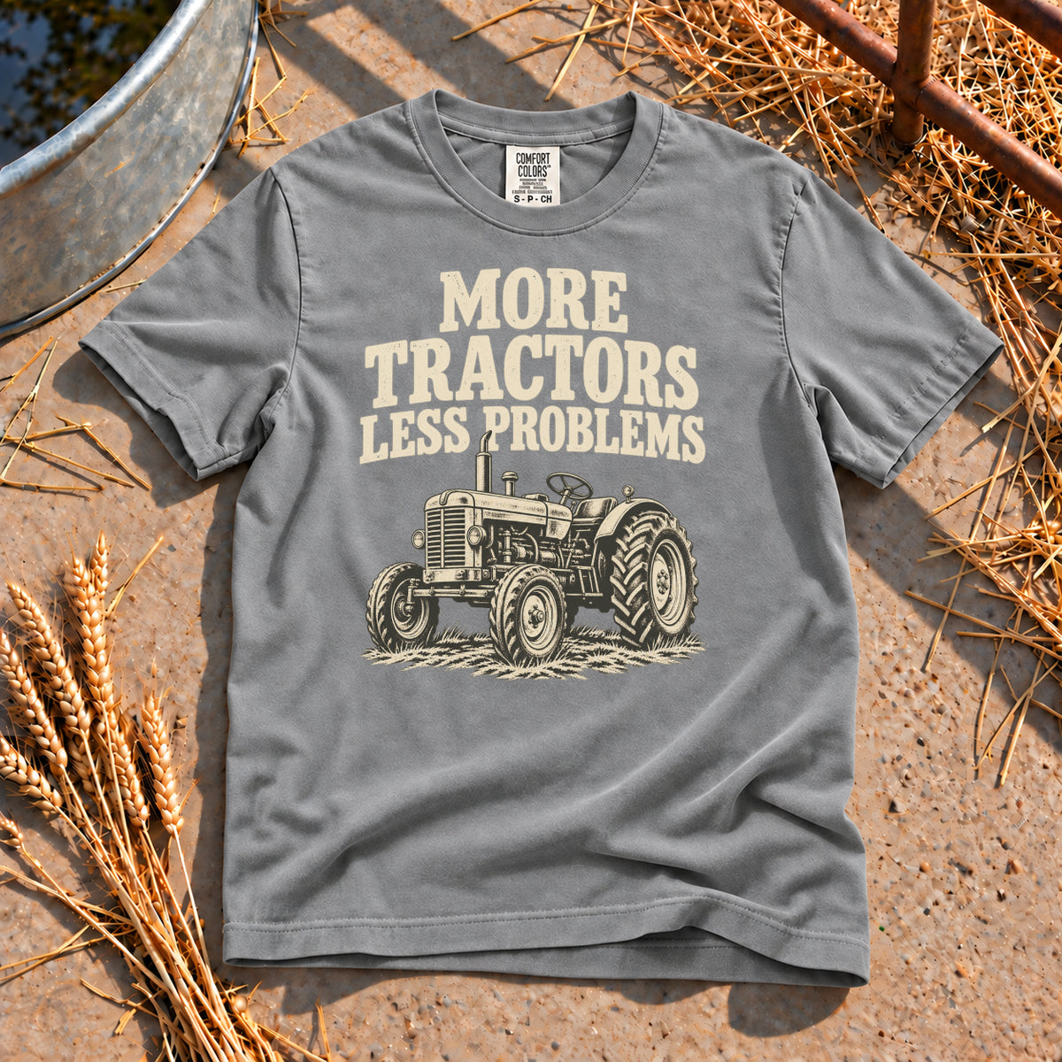 Less Problems T-Shirt in Grey