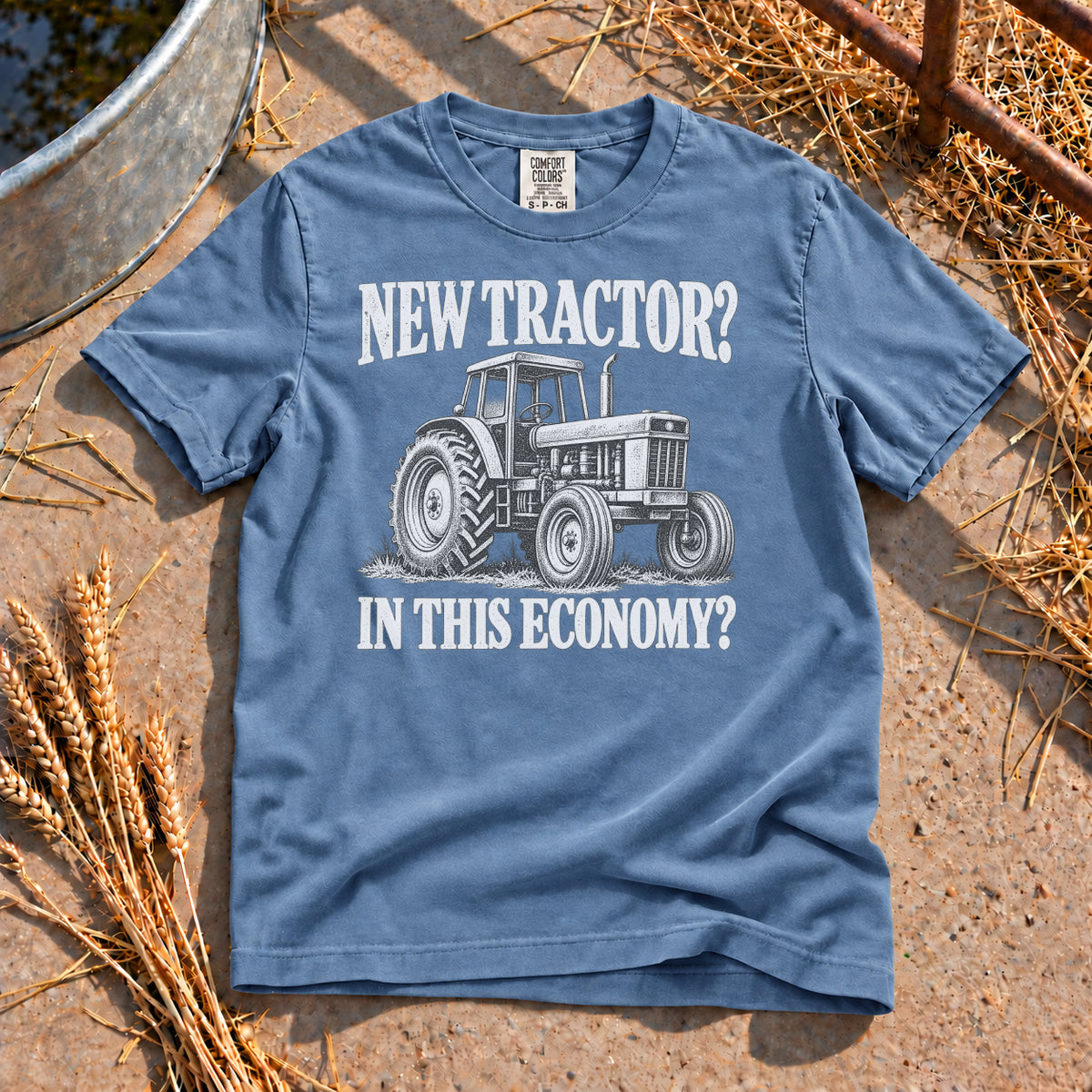 In This Economy T-Shirt in Blue Jean