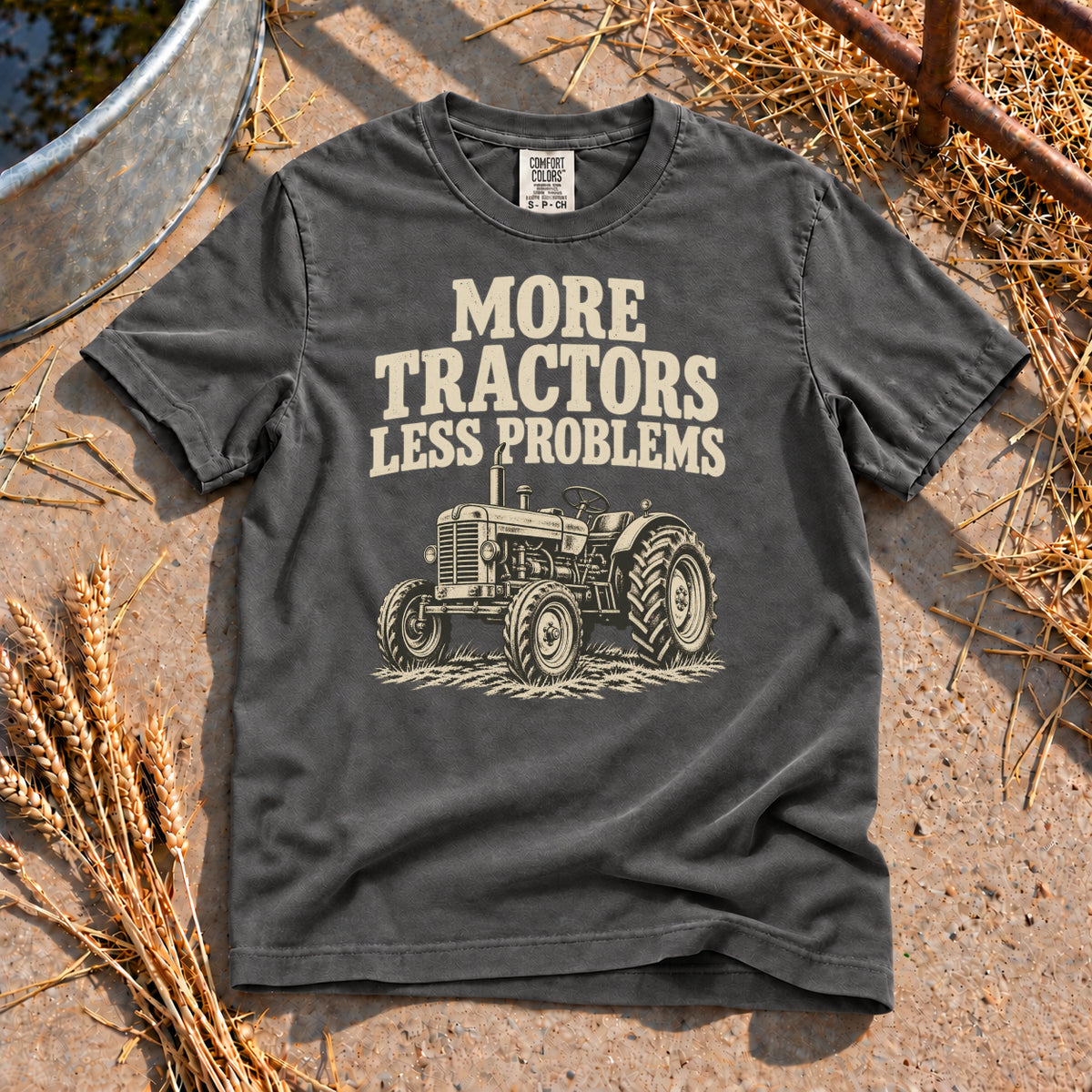 Less Problems T-Shirt in Pepper