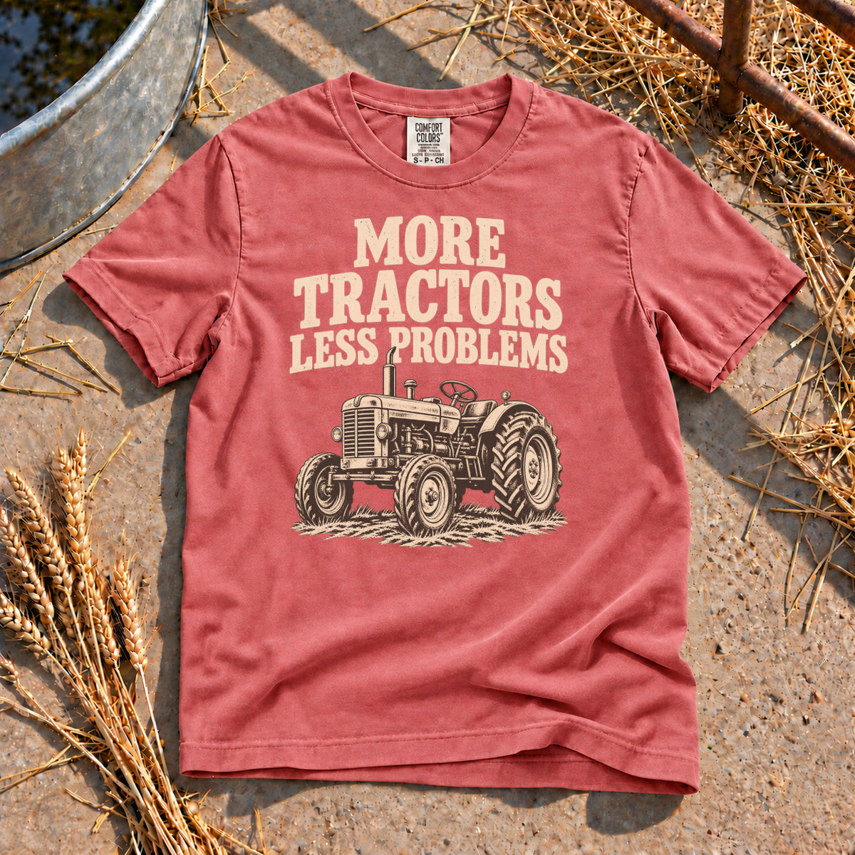 Less Problems T-Shirt in Watermelon