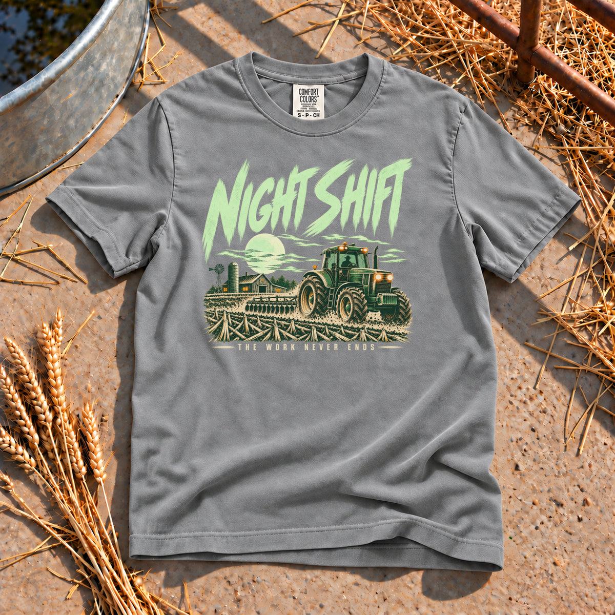 Night Shift T-Shirt in Grey