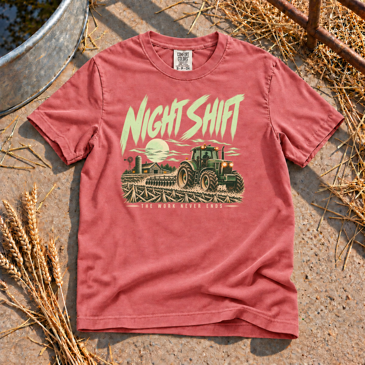 Night Shift T-Shirt in Watermelon