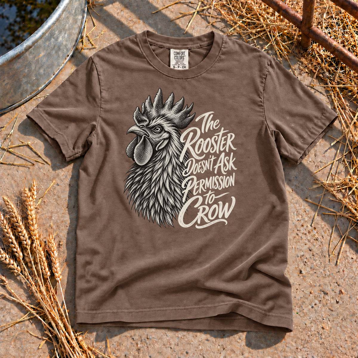 Need No Permission T-Shirt in Espresso