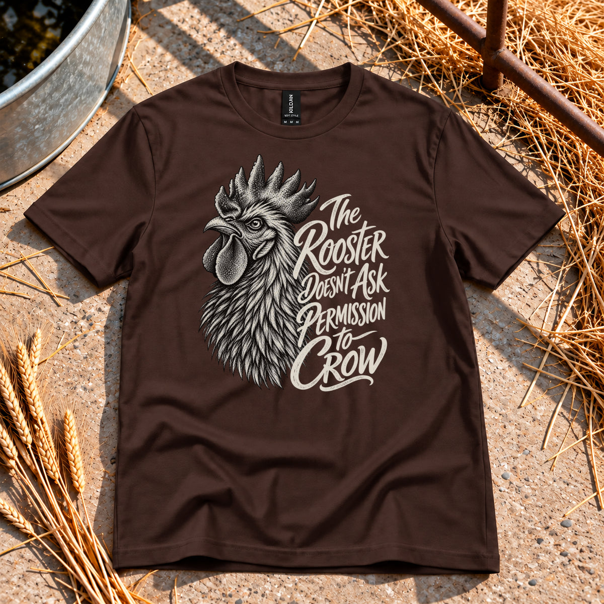 Need No Permission T-Shirt in Dark Chocolate