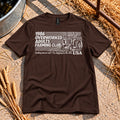 Overworked Farming Club T-Shirt in Dark Chocolate