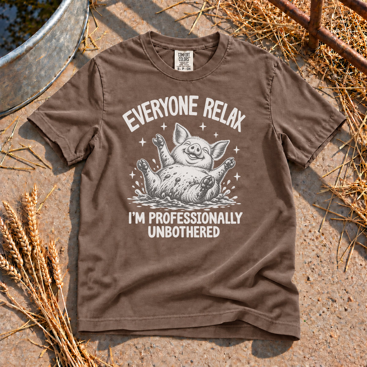 Professionally Unbothered T-Shirt in Espresso