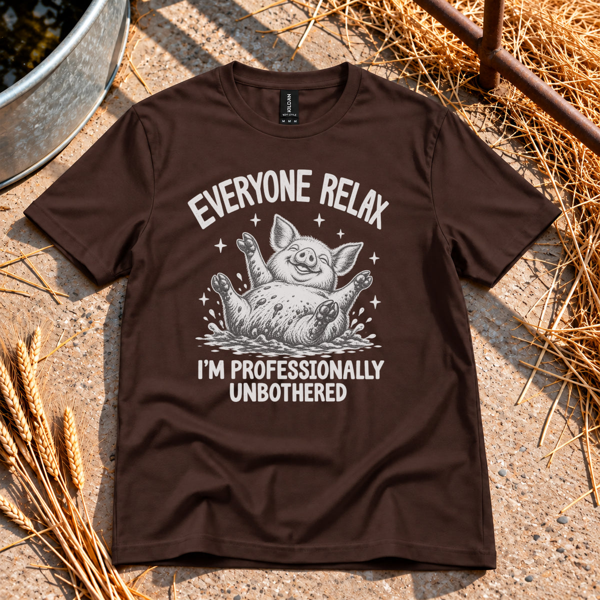 Professionally Unbothered T-Shirt in Dark Chocolate