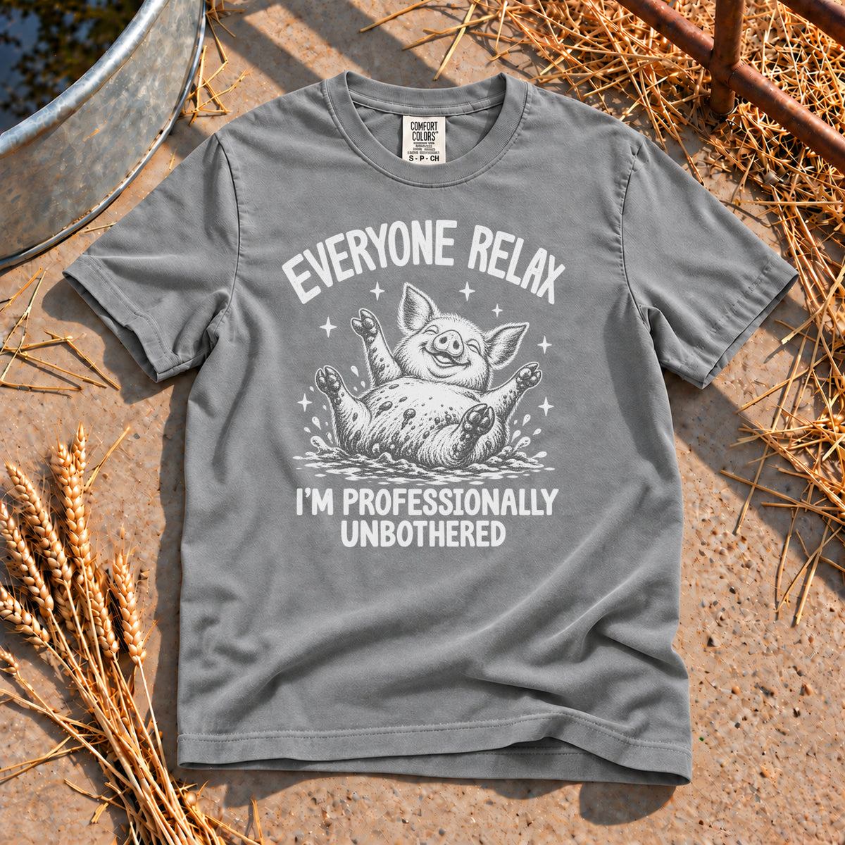 Professionally Unbothered T-Shirt in Grey