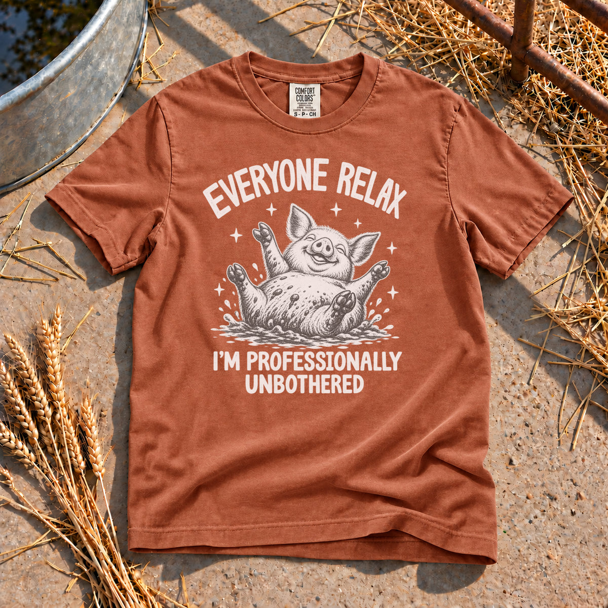 Professionally Unbothered T-Shirt in Yam