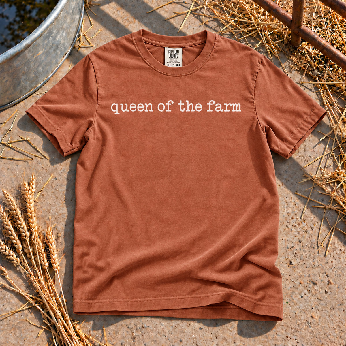 Queen of the Farm T-Shirt in Yam