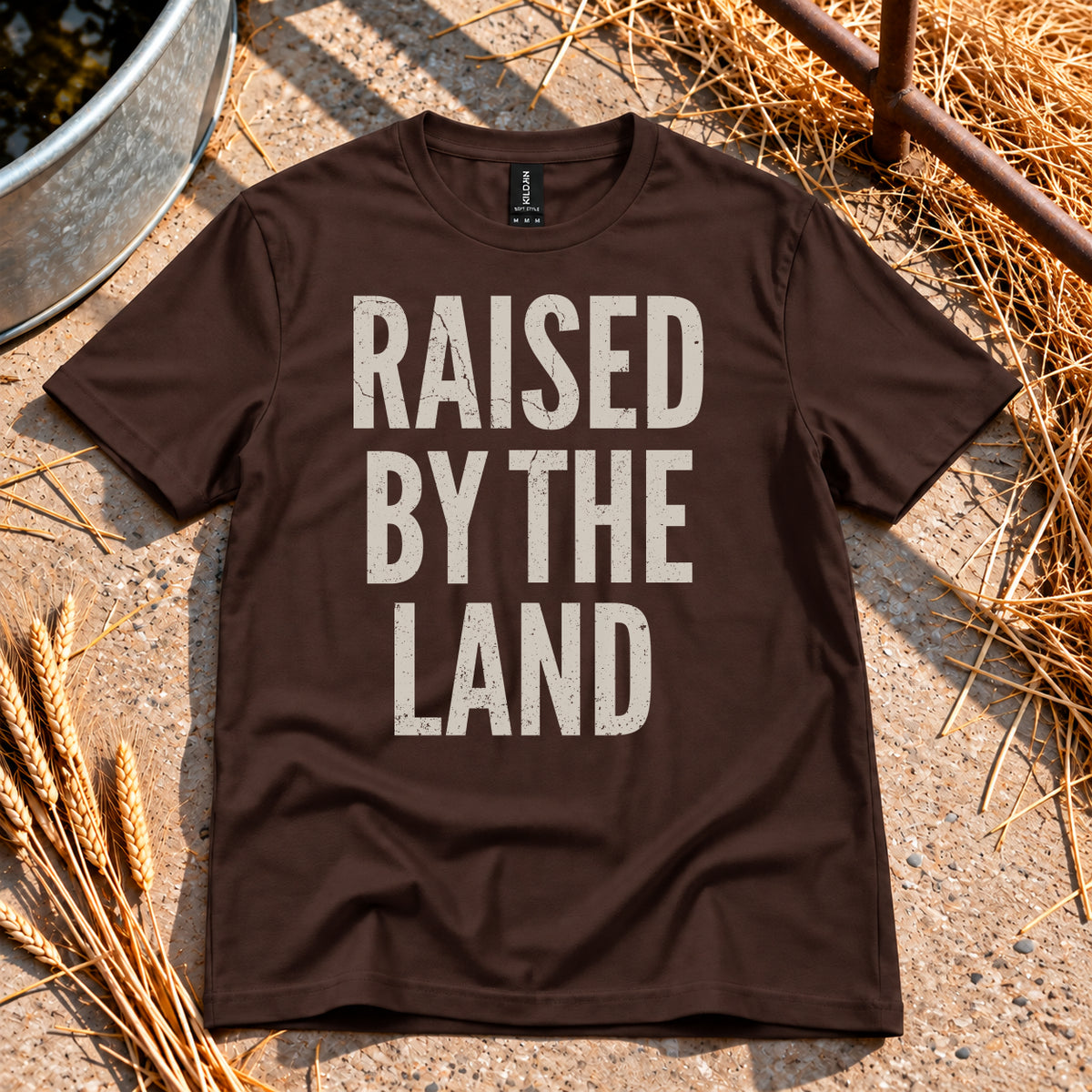 Raised By The Land T-Shirt in Dark Chocolate