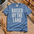 Raised By The Land T-Shirt in Blue Jean