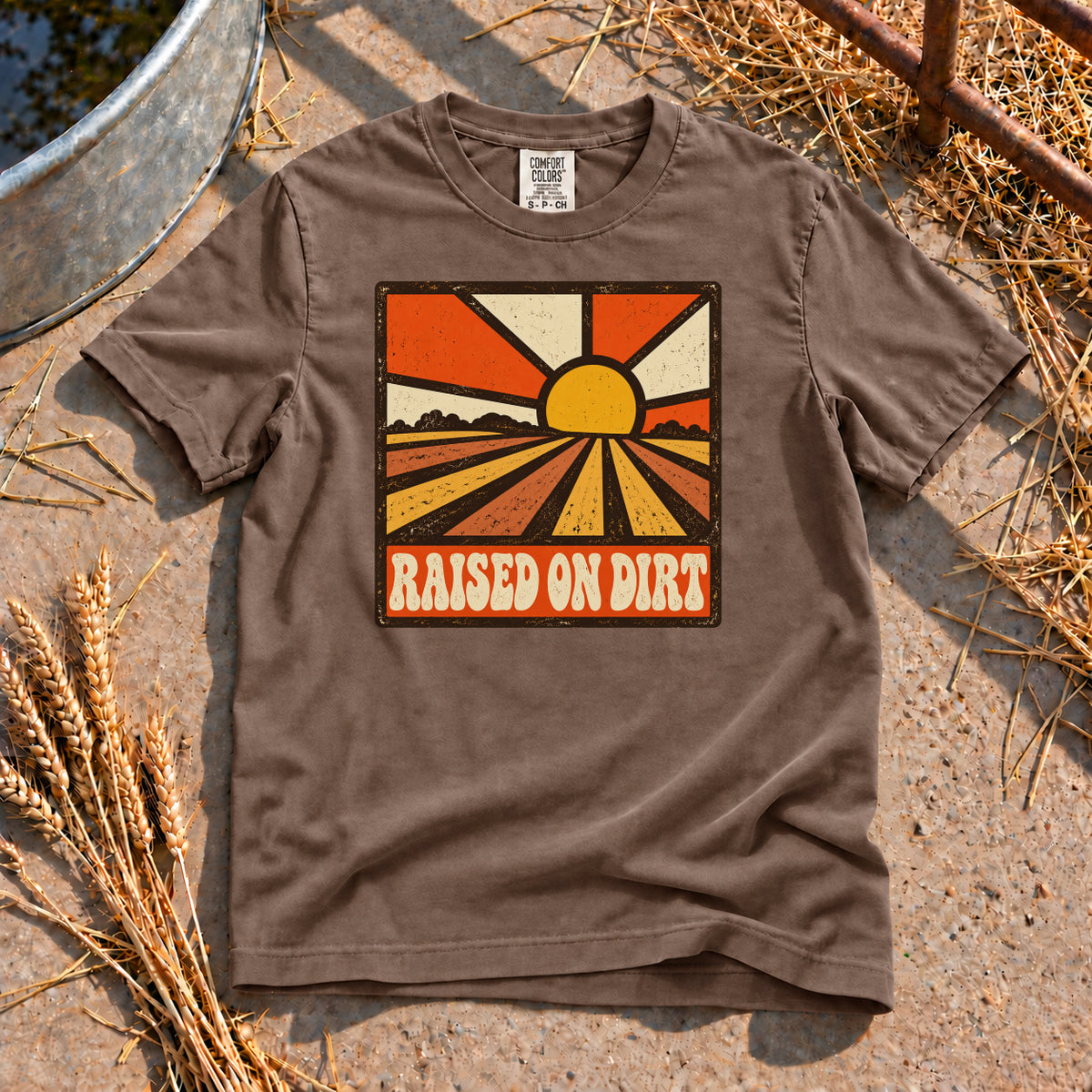 Raised In Dirt T-Shirt in Espresso