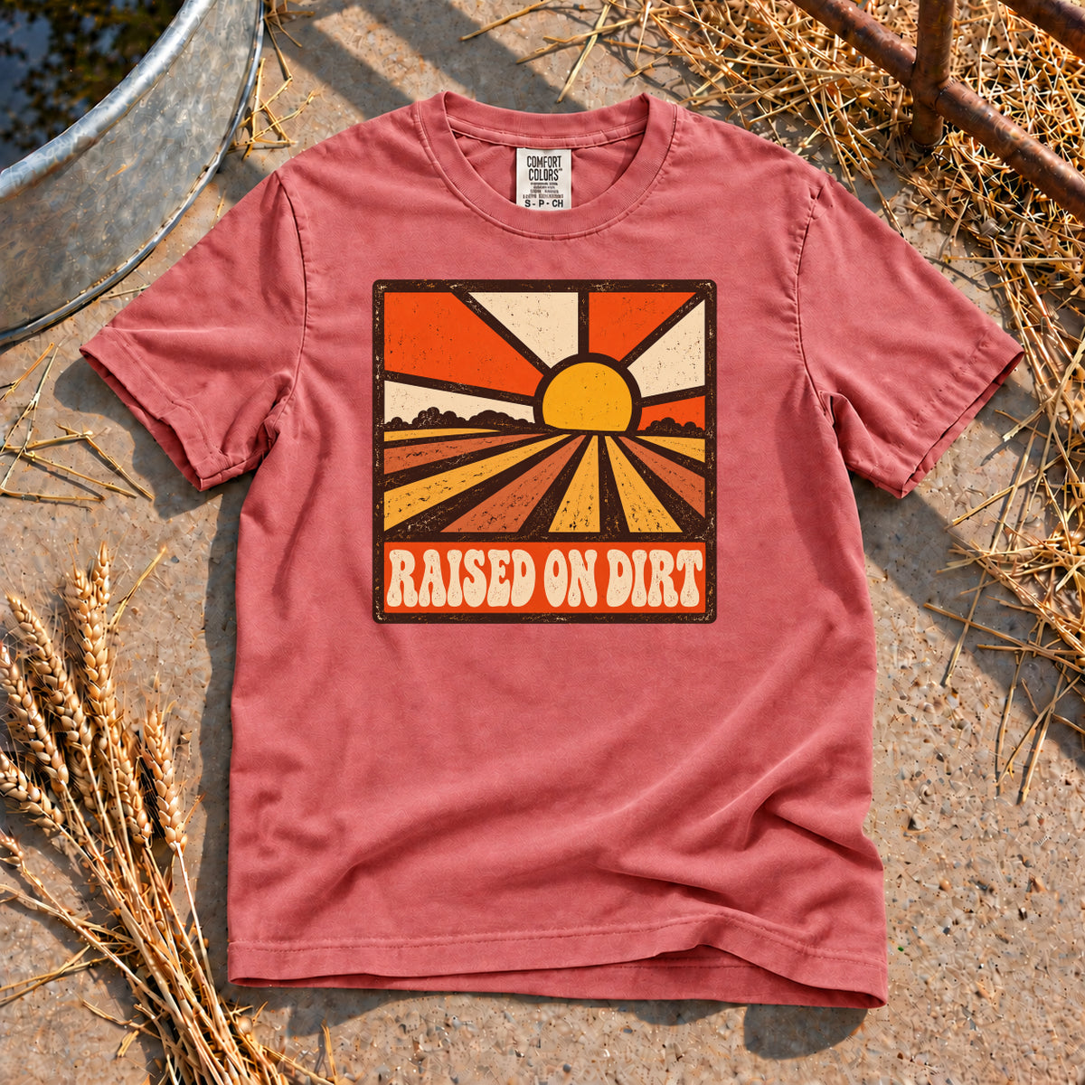 Raised In Dirt T-Shirt in Watermelon