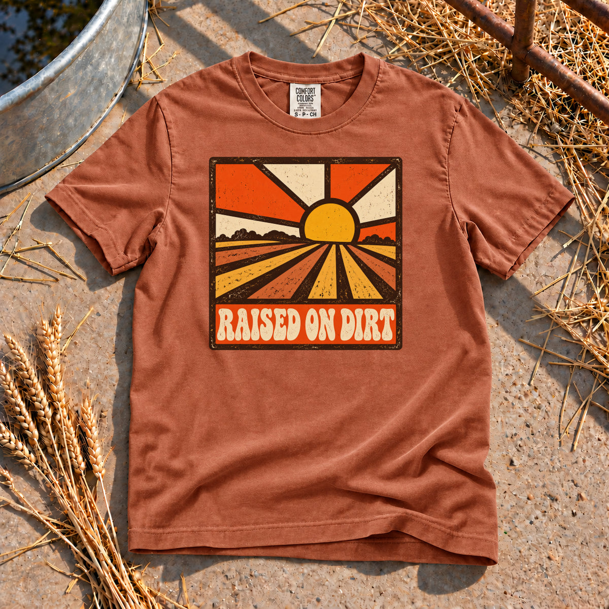 Raised In Dirt T-Shirt in Yam