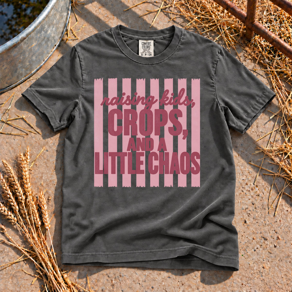Raising Kids T-Shirt in Pepper