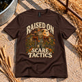 Raised on Scare Tactics T-Shirt in Dark Chocolate