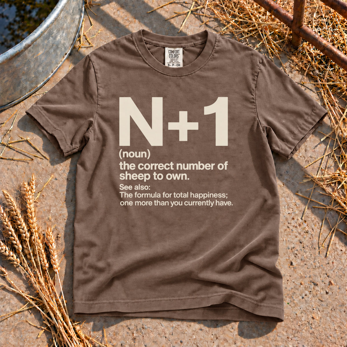 Sheep Math T-Shirt in Espresso