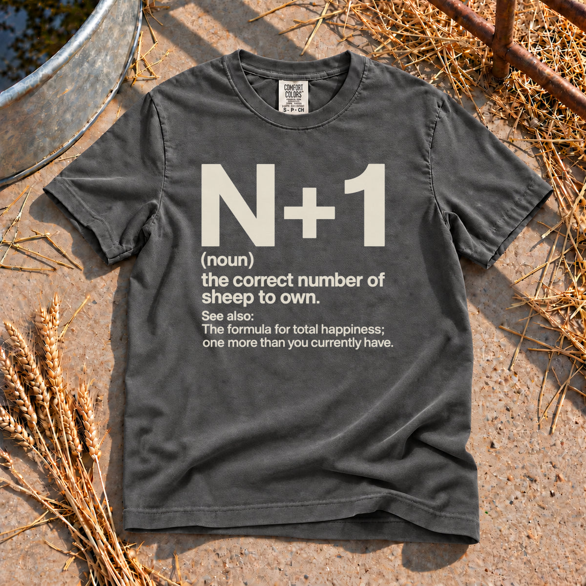 Sheep Math T-Shirt in Pepper