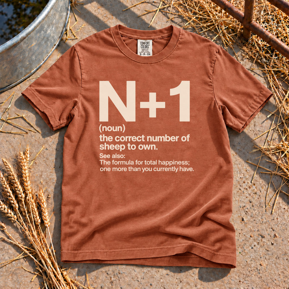 Sheep Math T-Shirt in Yam