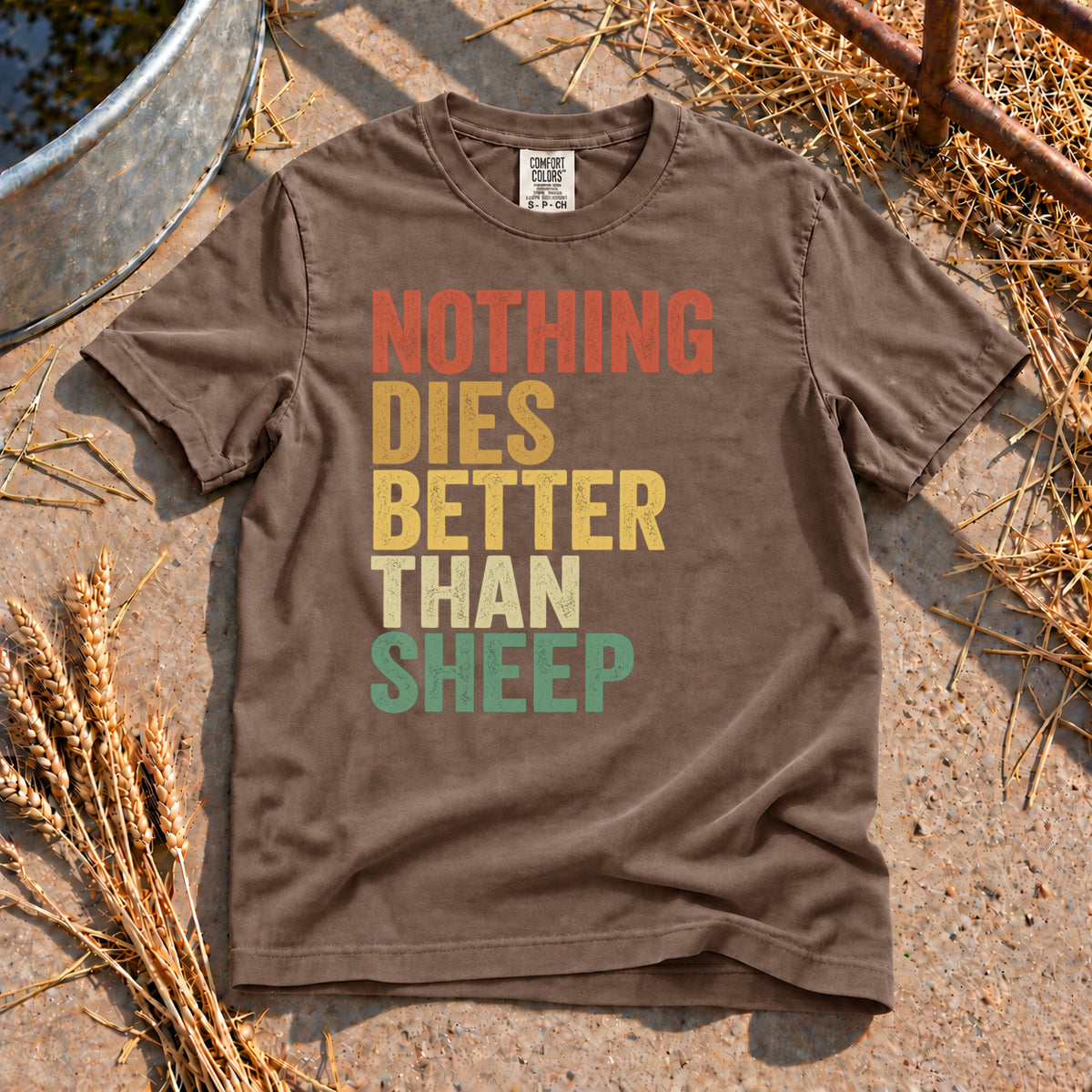 Sheep Skills T-Shirt in Espresso