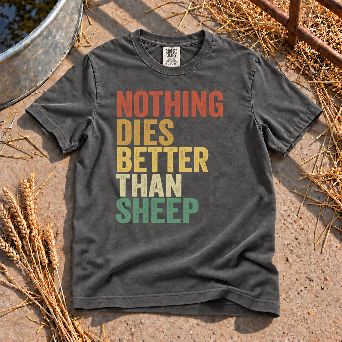 Sheep Skills T-Shirt in Pepper