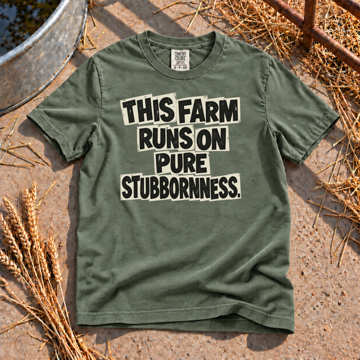 Pure Stubbornness T-Shirt in Moss