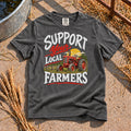Support Your Local Farmers T-Shirt in Pepper