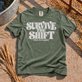 Survive the Shift T-Shirt in Moss