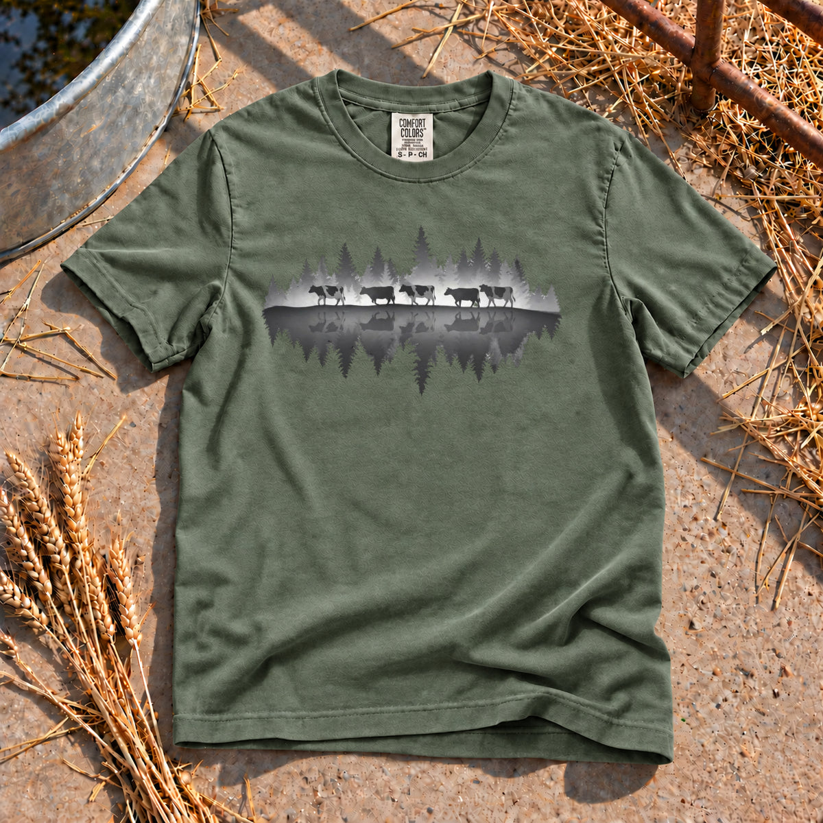 The Herd T-Shirt in Moss
