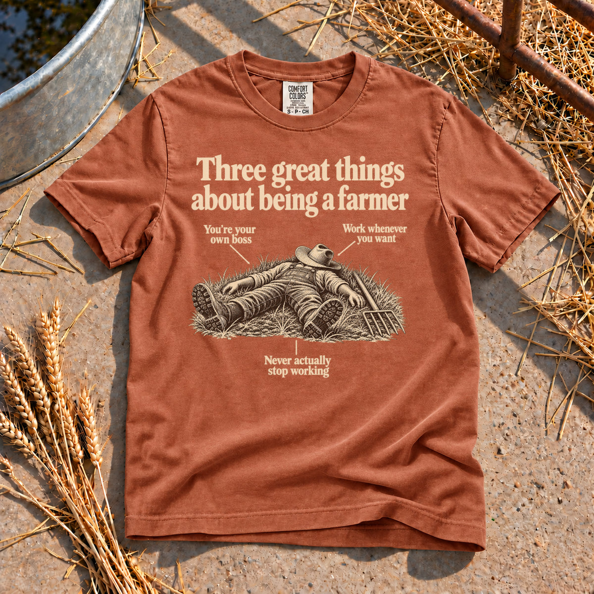 Three Great Things T-Shirt in Yam